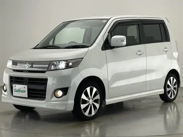スズキ ワゴンＲ スティングレー リミテッドⅡ 愛知県 2012(平24)年 8.5万km パールホワイト 社外ナビ　禁煙車　フルセグＴＶ　ＤＶＤ再生　シートヒーター　ＥＴＣ　ＨＩＤオートライト　フォグランプ　Ｂｌｕｅｔｏｏｔｈ　社外フロアマット　純正１５インチアルミホイール　スマートキー　プッシュスタート