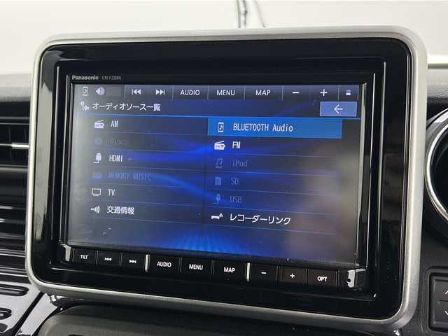 スズキ スペーシア カスタム HYBRID XS ターボ 宮城県 2023(令5)年 4.6万km ピュアホワイトP ワンオーナー/禁煙車/スズキセーフティーサポート/・デュアルカメラブレーキサポート/・車線逸脱警報/・車線逸脱抑制機能/・ハイビームアシスト/・パーキングソナー/・横滑り防止機能/オートクルーズコントロール/ヘッドアップディスプレイ/前席シートヒーター/両側パワースライドドア/純正8インチナビ/（BT.AM.FM.CD.DVD.SD.HDMI）/バックカメラ/フルセグテレビ/ビルトインETC/前後純正ドライブレコーダー/ハーフレザーシート/パドルシフト/革巻きステアリング/ステアリングスイッチ/プッシュスタート/スマートキー/スペアキー/エンジンスターター/ロールサンシェード/シートバックテーブル/純正フロアマット/純正ドアバイザー/LEDヘッドライト/LEDフォグランプ/純正15インチアルミホイール/アイドリングストップ