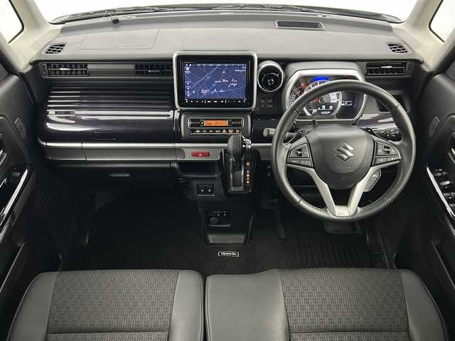 スズキ スペーシア カスタム HYBRID XS ターボ 宮城県 2023(令5)年 4.6万km ピュアホワイトP ワンオーナー/禁煙車/スズキセーフティーサポート/・デュアルカメラブレーキサポート/・車線逸脱警報/・車線逸脱抑制機能/・ハイビームアシスト/・パーキングソナー/・横滑り防止機能/オートクルーズコントロール/ヘッドアップディスプレイ/前席シートヒーター/両側パワースライドドア/純正8インチナビ/（BT.AM.FM.CD.DVD.SD.HDMI）/バックカメラ/フルセグテレビ/ビルトインETC/前後純正ドライブレコーダー/ハーフレザーシート/パドルシフト/革巻きステアリング/ステアリングスイッチ/プッシュスタート/スマートキー/スペアキー/エンジンスターター/ロールサンシェード/シートバックテーブル/純正フロアマット/純正ドアバイザー/LEDヘッドライト/LEDフォグランプ/純正15インチアルミホイール/アイドリングストップ