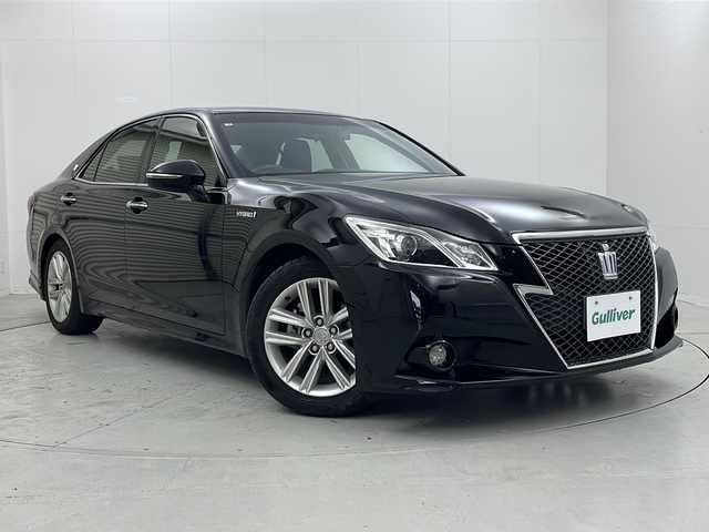 トヨタ クラウン ハイブリッド アスリートS 茨城県 2014(平26)年 3.1万km ブラック 純正メーカーオプションメモリナビ/フルセグテレビ/バックカメラ/前方ドライブレコーダー/前席パワーシート/ステアリングヒーター/ビルトインETC/純正17インチAW/スマートキー