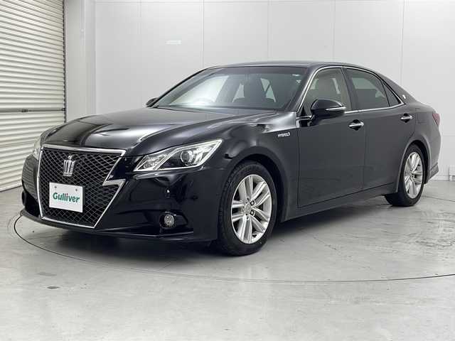 トヨタ クラウン ハイブリッド アスリートS 茨城県 2014(平26)年 3.1万km ブラック 純正メーカーオプションメモリナビ/フルセグテレビ/バックカメラ/前方ドライブレコーダー/前席パワーシート/ステアリングヒーター/ビルトインETC/純正17インチAW/スマートキー