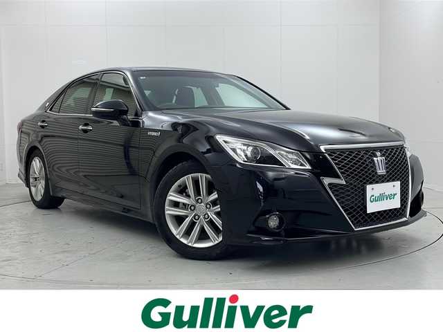 トヨタ クラウン ハイブリッド アスリートS 茨城県 2014(平26)年 3.1万km ブラック 純正メーカーオプションメモリナビ/フルセグテレビ/バックカメラ/前方ドライブレコーダー/前席パワーシート/ステアリングヒーター/ビルトインETC/純正17インチAW/スマートキー