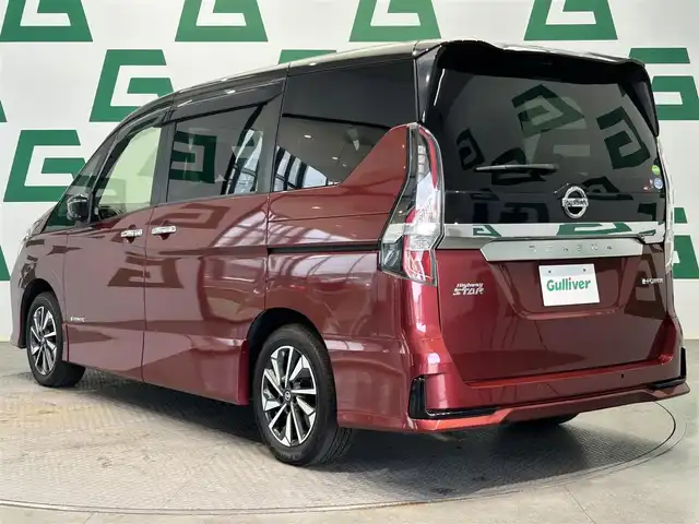 日産 セレナ e－パワー ハイウェイスター V 鹿児島県 2019(令1)年 5.3万km マルーンレッド 2トーン インテリジェントアラウンドビューモニター/ブラインドスポットモニター/プロパイロット/パーキングアシスト/純正フリップダウンモニター/両側パワースライドドア/純正SDナビ/（CD/フルセグ/Bluetooth/SD）/ビルトインETC/純正前方ドライブレコーダー【DJ4-D】/革巻きステアリング/ステアリングリモコン/純正LEDヘッドライト/フロントフォグランプ/オートライト/ハイビームアシスト/後席パーソナルテーブル/電動パーキングブレーキ/ブレーキホールド/純正フロアマット/純正ドアバイザー/純正16インチアルミ