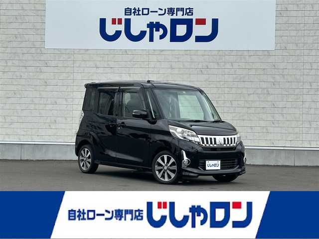 三菱 ｅＫスペース カスタムT 道北・旭川 2014(平26)年 9.7万km アメジストブラック (株)IDOMが運営する【じしゃロン旭川店】の自社ローン専用車両になります。こちらは現金またはオートローンご利用時の価格です。自社ローンご希望の方は別途その旨お申付け下さい/　/・社外ナビ(CD/DVD/BT/SD)/・両側パワースライドドア/・運転席シートヒーター/・プッシュスタート/・スマートキー1個/・フォグランプ/・取扱説明書