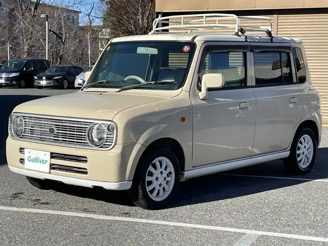 スズキ ラパン L 千葉県 2006(平18)年 9.8万km ミルクティーベージュメタリック 純正オーディオ/オートライト/シートカバー/ルーフキャリア/フロアマット