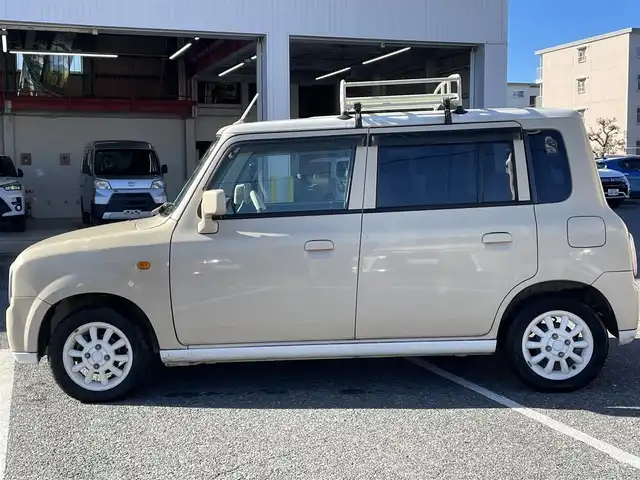 スズキ ラパン L 千葉県 2006(平18)年 9.8万km ミルクティーベージュメタリック 純正オーディオ/オートライト/シートカバー/ルーフキャリア/フロアマット