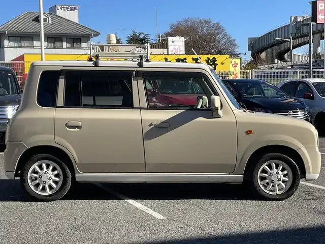 スズキ ラパン L 千葉県 2006(平18)年 9.8万km ミルクティーベージュメタリック 純正オーディオ/オートライト/シートカバー/ルーフキャリア/フロアマット