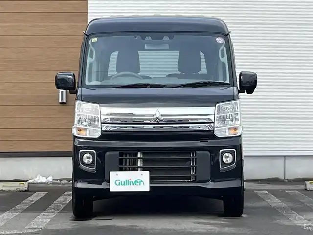 三菱 タウンボックス G 秋田県 2020(令2)年 5.1万km ブルーイッシュブラックパール ワンオーナー /4WD/IC付ターボ/社外SDナビ/　(フルセグTV/DVD/Bt)/デュアルカメラブレーキ/クリアランスソナー/先行車発進お知らせ/ふらつき警報/誤発進抑制機能/車線逸脱警報/横滑り防止装置/盗難防止装置/左後パワースライドドア/オートマチックハイビーム/オートライト/HIDヘッドライト・フォグランプ/純正フロアマット/純正ドアバイザー/D席シートヒーター/ミラーヒーター/リアヒーター/ETC/社外14インチアルミホイール/クラッツィオ/キルティング/　(茶革調シートカバー)/室内キャリア/ステアリングスイッチ/プッシュスタート・スマートキー/スペアキー/リア5面プライバシーガラス/保証書/取扱説明書