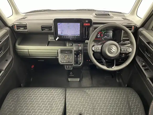 スズキ スペーシア ギア HYBRID XZ 埼玉県 2024(令6)年 0.1万km未満 ベージュⅡ 届出済未使用車　純正９インチメモリナビ　全方位カメラ　シートヒーター　ステアリングヒーター　アダプティブクルーズコントロール　ＨＵＤ　電動パーキングブレーキ　サーキュレーター　ＬＥＤターンランプ/カラーコード FCS
