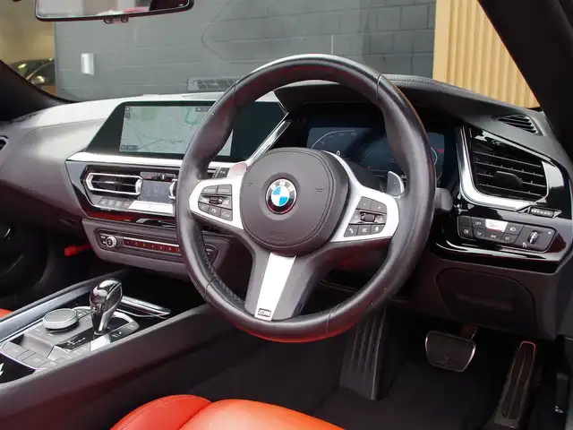 ＢＭＷ Ｚ４ sDrive20i Mスポーツ 埼玉県 2019(平31)年 4.5万km 黒 オレンジレザーシート/アダプティブクルーズコントロール/インテリジェントセーフティ/ヘッドアップディスプレイ/CarPlay/パークディスタンスコントロール/ブラインドスポットモニター/バックカメラ/純正ナビ/ドラレコ/ETC/置くだけ充電/シートヒーター/シートポジションメモリー機能/OP19インチアルミホイール