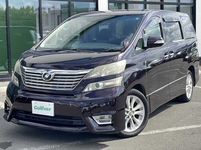 トヨタ ヴェルファイア 2．4Z 宮城県 2011(平23)年 15.6万km ボルドーマイカメタリック ・4WD/・社外SDナビ/(CD/DVD.BT.USB.SD.iPod)/・バックカメラ/・純正フリップダウンモニター/(V9T-R59C)/・両側パワースライドドア/・社外エンジンスターター/・ETC/・寒冷地仕様/・フロントワイパーデアイサー/・MTモード付AT/・コーナーセンサー/・横滑り防止/・HIDヘッドライト/・フォグライト/・オートライト/・カーテンエアーバック