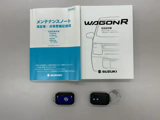 スズキ ワゴンＲ HYBRID FX 愛知県 2020(令2)年 0.5万km フィズブルーパールメタリック /メモリナビ//iPod/USB/SD/CD/DVD/フルセグ//FM/AM/BT/SMART USEN//衝突軽減ブレーキ//レーンディパーチャーアラート//クリアランスソナー//オートヘッドライト//ヘッドライトレベライザー//電格ミラー//プッシュスタート//スペアキー//純正フロアマット//純正ドアバイザー//取扱説明書//保証書//ナビ取説