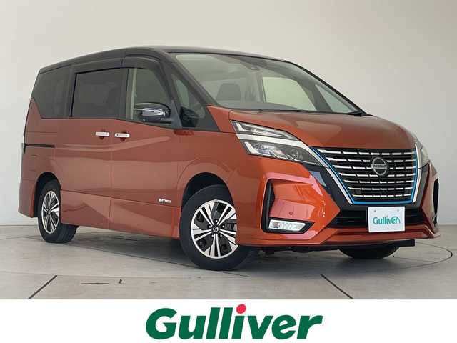 日産 セレナ e－パワー ハイウェイスター V 愛知県 2020(令2)年 2.7万km サンライズオレンジ/ダイヤモンドブラック プロパイロット/純正10型ナビ　SDカードなし/全方位カメラ/両側パワースライドドア/レーダークルーズコントロール/バックカメラ/ハンズフリースライドドア/コーナーセンサー/純正アルミホイール/LEDヘッドライト/インテリジェントミラー/リアオートエアコン/オートライト/ドライブレコーダー/ETC/衝突軽減システム/フルセグ/CD DVD/ステアリングスイッチ/スマートキー/プッシュスタート