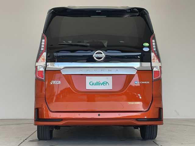 日産 セレナ e－パワー ハイウェイスター V 愛知県 2020(令2)年 2.7万km サンライズオレンジ/ダイヤモンドブラック プロパイロット/純正10型ナビ　SDカードなし/全方位カメラ/両側パワースライドドア/レーダークルーズコントロール/バックカメラ/ハンズフリースライドドア/コーナーセンサー/純正アルミホイール/LEDヘッドライト/インテリジェントミラー/リアオートエアコン/オートライト/ドライブレコーダー/ETC/衝突軽減システム/フルセグ/CD DVD/ステアリングスイッチ/スマートキー/プッシュスタート