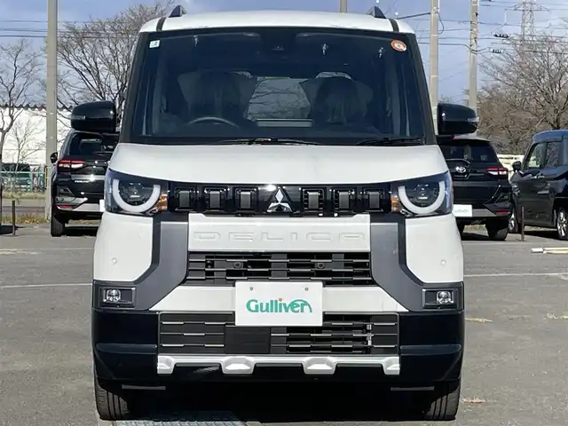 三菱 デリカミニ T プレミアム 道央・札幌 2025(令7)年 0.1千km アメジストブラック/シルキーホワイト ４WD/純正ディスプレイオーディオ/AM/FM/BT/MI-PILOT/衝突被害軽減ブレーキ/横滑り防止装置/レーダークルーズコントロール/ヒルディセントコントロール/レーンキープアシスト/クリアランスソナー/全方位カメラ/アイドリングストップ/デジタルインナーミラー/両側パワースライドドア/前席シートヒーター/ハーフレザーシート/革巻きステアリング/ステアリングリモコン/パドルシフト/ハンドルヒーター/電動パーキング/オートブレーキホールド/プッシュスタート/スマートキー/LEDヘッドライト/オートライト/オートハイビーム/フォグランプ/ヘッドライトレベライザー/電動格納ミラー/ウィンカーミラー/スペアキー
