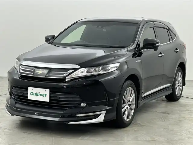 トヨタ ハリアー ハイブリッド プレミアム 福岡県 2018(平30)年 7.7万km ブラック モデリスタエアロ　/アルパインナビ　/前後ドラレコ　/ＥＴＣ　/ＡＣＣ　/コーナーセンサー　/衝突軽減ブレーキ　/レーンキープ　/オートマチックハイビーム　/パワーリアゲート　/パワーシート　/ハーフレザーシート　/ＬＥＤ
