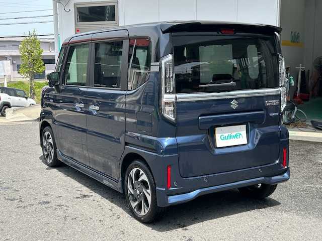 スズキ スペーシア カスタム HYBRID XS 宮城県 2024(令6)年 1万km インディゴブルーメタリック/ブラック ワンオーナー/4WD/純正メモリナビ/フルセグテレビ/全方位バックカメラ/後席ベンチレーショーン/夏純正アルミタイヤR15/ヒートシーター/ステアリングヒーター/コーナーセンサー/両側パワースライドドア/ダブル・サイド・カーテンエアバッグ/プッシュスタート/アイドリングストップ/クルーズコントロール/オットマン