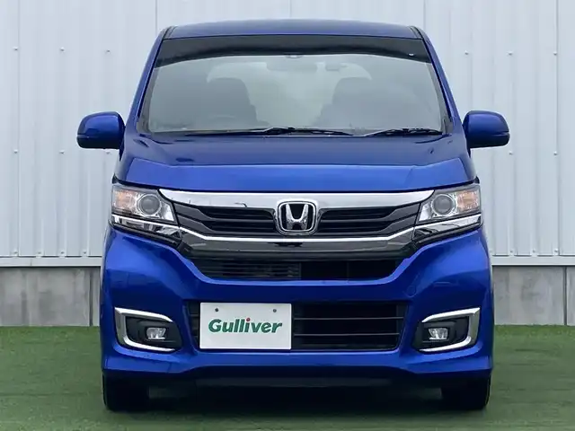 ホンダ Ｎ ＷＧＮ カスタム G SSパッケージ 香川県 2017(平29)年 9.2万km ブリリアントスポーティブルーメタリック2トーン 登録時走行距離：91489km/ディーラー純正ナビ/　CD DVD BT フルセグTV/バックカメラ/シティブレーキアシスト/クルーズコントロール/HIDヘッドライト/オートライト/フォグランプ/ドライブレコーダー/ビルトインETC/ハーフレザーシート/プッシュスタート/スマートキー/ステアリングスイッチ