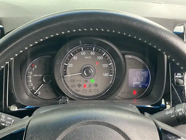 ホンダ Ｎ ＷＧＮ カスタム G SSパッケージ 香川県 2017(平29)年 9.2万km ブリリアントスポーティブルーメタリック2トーン 登録時走行距離：91489km/ディーラー純正ナビ/　CD DVD BT フルセグTV/バックカメラ/シティブレーキアシスト/クルーズコントロール/HIDヘッドライト/オートライト/フォグランプ/ドライブレコーダー/ビルトインETC/ハーフレザーシート/プッシュスタート/スマートキー/ステアリングスイッチ