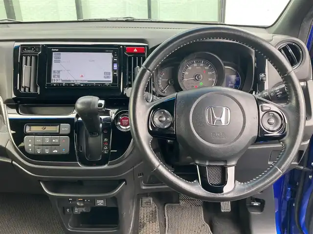 ホンダ Ｎ ＷＧＮ カスタム G SSパッケージ 香川県 2017(平29)年 9.2万km ブリリアントスポーティブルーメタリック2トーン 登録時走行距離：91489km/ディーラー純正ナビ/　CD DVD BT フルセグTV/バックカメラ/シティブレーキアシスト/クルーズコントロール/HIDヘッドライト/オートライト/フォグランプ/ドライブレコーダー/ビルトインETC/ハーフレザーシート/プッシュスタート/スマートキー/ステアリングスイッチ