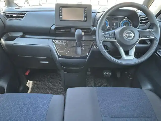 日産 ルークス ハイウェイスター X 大阪府 2021(令3)年 2.9万km アメジストパープル ETC /社外ナビ/フルセグTV /ミュージックプレーヤー/インテリジェントアラウンドビューモニター　/ディスプレイオーディオ　/純正マット　/LEDライト　/ベンチシート　/Bluetooth /スマートキー　/アイドリングストップ/両側パワースライドドア/プッシュスタート