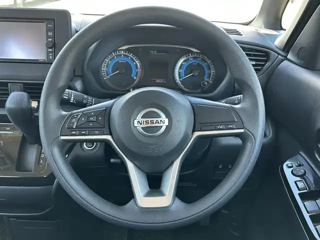 日産 ルークス ハイウェイスター X 大阪府 2021(令3)年 2.9万km アメジストパープル ETC /社外ナビ/フルセグTV /ミュージックプレーヤー/インテリジェントアラウンドビューモニター　/ディスプレイオーディオ　/純正マット　/LEDライト　/ベンチシート　/Bluetooth /スマートキー　/アイドリングストップ/両側パワースライドドア/プッシュスタート