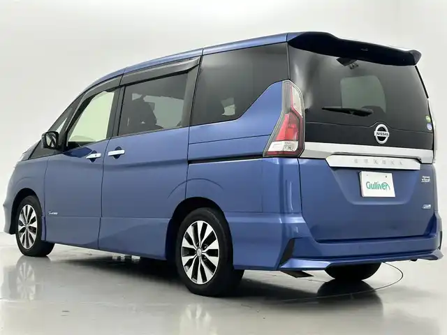 日産 セレナ ハイウェイスター Vセレクション 熊本県 2017(平29)年 4.7万km シャイニングブルー セーフティパックB/純正SDナビ（MM517D-L）/・Bluetoothオーディオ/USBオーディオ/・Apple CarPlay/AndroidAuto/・フルセグTV/DVD/Blu-ray/iPod/アラウンドビューモニター/後席フリップダウンモニター/・11インチディスプレイ/両側パワースライドドア/プロパイロット/インテリジェントルームミラー/電動パーキングブレーキ/オートブレーキホールド/インテリジェントLI/ETC/純正ドライブレコーダー（前方）/取扱説明書/保証書/スペアキー1本