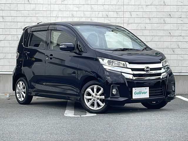 日産 デイズ ハイウェイスターX 山形県 2016(平28)年 11万km ブラック エマージェンシーブレーキ/社外ナビ/アラウンドビュー/オートハイビーム/プッシュスタート