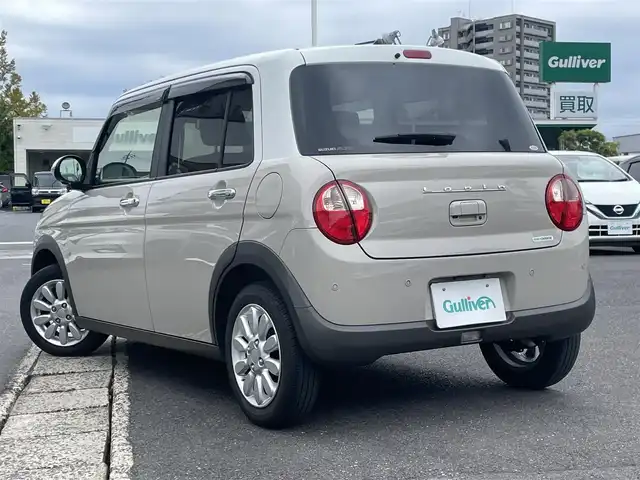 スズキ ラパン X 島根県 2022(令4)年 5.1万km フォーンベージュメタリック/ホワイト2トーンルーフ ワンオーナー　/４WD　/純正８型ＳＤナビ　/フルセグＴＶ　/ＤＶＤ再生　/Ｂｌｕｅｔｏｏｔｈ接続　/全方位／バックカメラ　/前方ドライブレコーダー/アイドリングストップ　/衝突軽減ブレーキ/後方コーナーセンサー　/前席シートヒーター　/スマートキー/純正ＨＩＤヘッドライト　/純正１４インチアルミホイール/純正フロアマット/保証書・取扱説明書/スペアキー1本