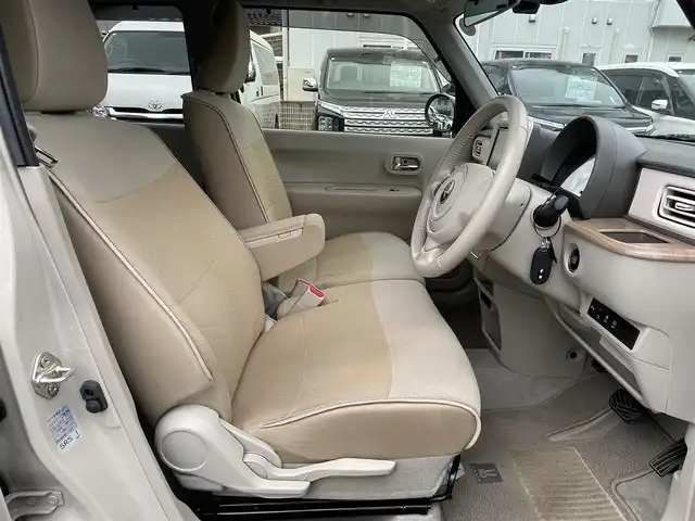 スズキ ラパン X 島根県 2022(令4)年 5.1万km フォーンベージュメタリック/ホワイト2トーンルーフ ワンオーナー　/４WD　/純正８型ＳＤナビ　/フルセグＴＶ　/ＤＶＤ再生　/Ｂｌｕｅｔｏｏｔｈ接続　/全方位／バックカメラ　/前方ドライブレコーダー/アイドリングストップ　/衝突軽減ブレーキ/後方コーナーセンサー　/前席シートヒーター　/スマートキー/純正ＨＩＤヘッドライト　/純正１４インチアルミホイール/純正フロアマット/保証書・取扱説明書/スペアキー1本