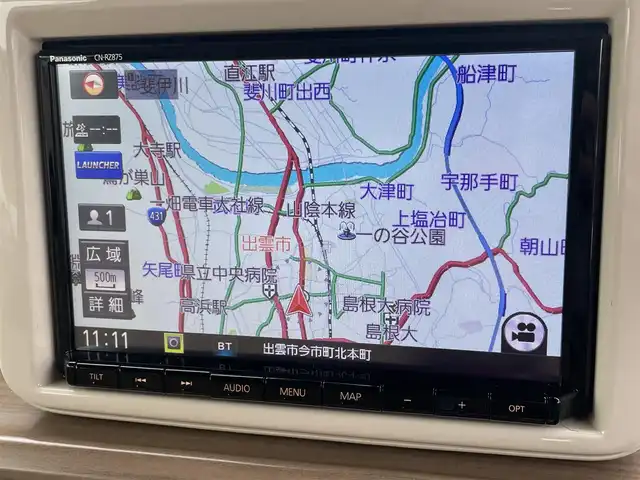 スズキ ラパン X 島根県 2022(令4)年 5.1万km フォーンベージュメタリック/ホワイト2トーンルーフ ワンオーナー　/４WD　/純正８型ＳＤナビ　/フルセグＴＶ　/ＤＶＤ再生　/Ｂｌｕｅｔｏｏｔｈ接続　/全方位／バックカメラ　/前方ドライブレコーダー/アイドリングストップ　/衝突軽減ブレーキ/後方コーナーセンサー　/前席シートヒーター　/スマートキー/純正ＨＩＤヘッドライト　/純正１４インチアルミホイール/純正フロアマット/保証書・取扱説明書/スペアキー1本