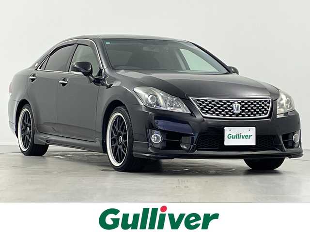 トヨタ クラウン アスリート スペシャルナビパッケージ 岐阜県 2012(平24)年 7.8万km ブラック 純正HDDナビ/フルセグ/DVD/USB/バックカメラ/社外ドライブレコーダー/ビルトインETC/クリアランスソナー/プッシュスタート/サイドバイザー/HIDオートライト/フォグランプ/社外19インチAW