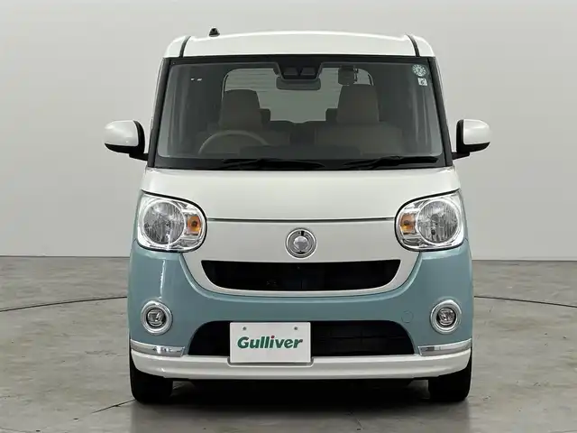 ダイハツ ムーヴ キャンバス X メイクアップ リミテッド SAⅢ 福岡県 2019(令1)年 1.2万km パールホワイトⅢ/ファインミントメタリック 2トーン 社外ナビ　/全方位カメラ　/３６０度ドライブレコーダー　/両側パワースライドドア　/衝突軽減システム　/横滑り防止　/アイドリングストップ　/オートマチックハイビーム　/レベライザー　/オートエアコン　/オートライト