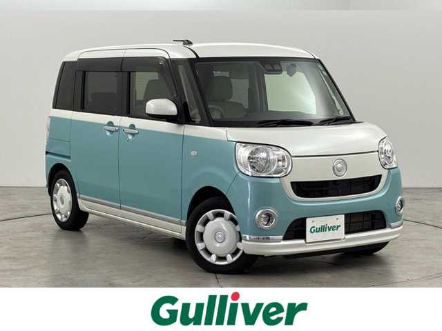ダイハツ ムーヴ キャンバス X メイクアップ リミテッド SAⅢ 福岡県 2019(令1)年 1.2万km パールホワイトⅢ/ファインミントメタリック 2トーン 社外ナビ　/全方位カメラ　/３６０度ドライブレコーダー　/両側パワースライドドア　/衝突軽減システム　/横滑り防止　/アイドリングストップ　/オートマチックハイビーム　/レベライザー　/オートエアコン　/オートライト