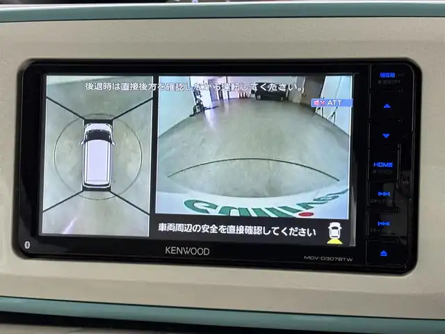 ダイハツ ムーヴ キャンバス X メイクアップ リミテッド SAⅢ 福岡県 2019(令1)年 1.2万km パールホワイトⅢ/ファインミントメタリック 2トーン 社外ナビ　/全方位カメラ　/３６０度ドライブレコーダー　/両側パワースライドドア　/衝突軽減システム　/横滑り防止　/アイドリングストップ　/オートマチックハイビーム　/レベライザー　/オートエアコン　/オートライト