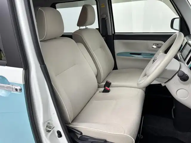 ダイハツ ムーヴ キャンバス X メイクアップ リミテッド SAⅢ 福岡県 2019(令1)年 1.2万km パールホワイトⅢ/ファインミントメタリック 2トーン 社外ナビ　/全方位カメラ　/３６０度ドライブレコーダー　/両側パワースライドドア　/衝突軽減システム　/横滑り防止　/アイドリングストップ　/オートマチックハイビーム　/レベライザー　/オートエアコン　/オートライト