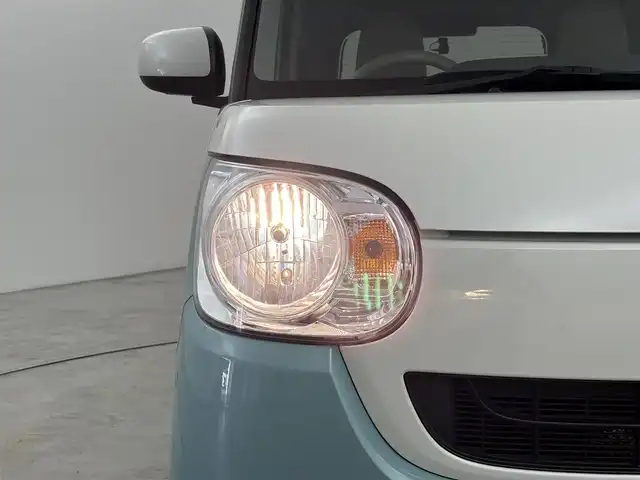 ダイハツ ムーヴ キャンバス X メイクアップ リミテッド SAⅢ 福岡県 2019(令1)年 1.2万km パールホワイトⅢ/ファインミントメタリック 2トーン 社外ナビ　/全方位カメラ　/３６０度ドライブレコーダー　/両側パワースライドドア　/衝突軽減システム　/横滑り防止　/アイドリングストップ　/オートマチックハイビーム　/レベライザー　/オートエアコン　/オートライト