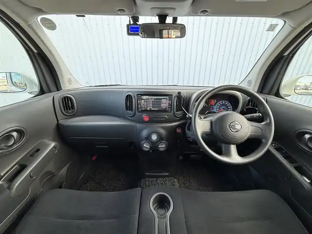 日産 キューブ 15X 滋賀県 2013(平25)年 5.2万km ブリリアントホワイトパール 純正HDDナビ/・CD/DVD/バックカメラ/前後ドライブレコーダー/ETC/スマートキー/アイドリングストップ