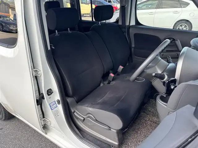 日産 キューブ 15X 滋賀県 2013(平25)年 5.2万km ブリリアントホワイトパール 純正HDDナビ/・CD/DVD/バックカメラ/前後ドライブレコーダー/ETC/スマートキー/アイドリングストップ