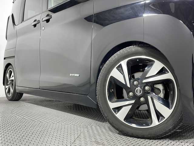 日産 ルークス HWS Gターボ プロパイロットED 広島県 2020(令2)年 0.6万km ブラック プロパイロット/純正9型ナビ/アラウンドビューモニター/ハンズフリーオートスライドドア/リヤサーキュレーター/エマージェンシーブレーキ/車線逸脱警報/車線逸脱抑制/ハイビームアシスト/踏み間違い衝突防止アシスト/LEDヘッドランプ/純正15インチAW/ETC/ドライブレコーダー/USB入力端子