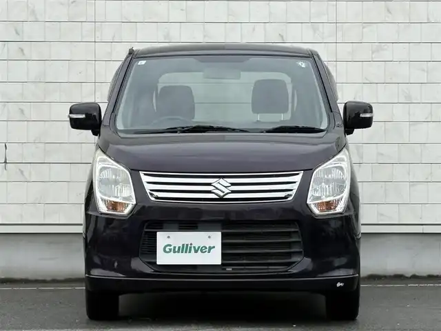 スズキ ワゴンＲ FX－LTD 岩手県 2013(平25)年 5万km ミステリアスバイオレットパール 禁煙車/4WD/社外エンジンスターター/カロッツェリア2DINオーディオ/→CD/AUX/USB/FM/AM/運転席シートヒーター/〇プッシュスタート/〇電動格納ミラー/〇ウィンカーミラー/〇ドアバイザー/〇フロアマット/〇スマートキー/スペアキー/冬タイヤ社外アルミホイール車載