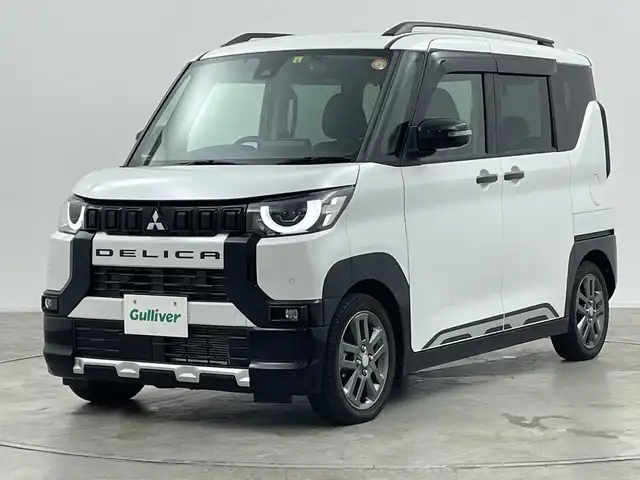 三菱 デリカミニ T プレミアム 群馬県 2023(令5)年 1.8万km アメジストブラック/シルキーホワイト 純正９型ナビ　全周囲カメラ　アダプティブクルーズコントロール　衝突被害軽減ブレーキ　デジタルインナーミラー　シートヒーター　両側パワースライドドア　前後ドライブレコーダー　ＥＴＣ２．０　ＬＥＤ　禁煙車