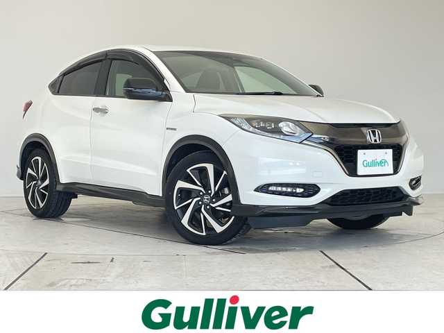 ホンダ ヴェゼル ハイブリッド RS ホンダセンシング 愛知県 2017(平29)年 8.8万km 白 ホンダセンシング/レーダークルーズコントロール/純正9型ナビ/シートヒーター/フルセグ/CD DVD/バックカメラ/純正アルミホイール/パドルシフト/LEDヘッドライト/ステアリングスイッチ/スマートキー/プッシュスタート