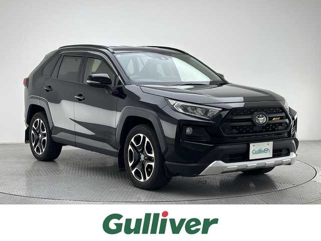 トヨタ ＲＡＶ４ アドベンチャー 兵庫県 2021(令3)年 5.1万km アティチュードブラックマイカ 純正コネクトナビ/フルセグ BT USB/バックカメラ/レーダークルーズコントロール/プリクラッシュセーフティー/LTA/PKSB/RSA/クリアランスソナー/ビルトインETC/DAC/LEDヘッドライト/LEDフォグライト/オートライト/オートハイビーム/電子パーキング/HOLD/TRDマッドガード/レザー調シートカバー/スマートキー