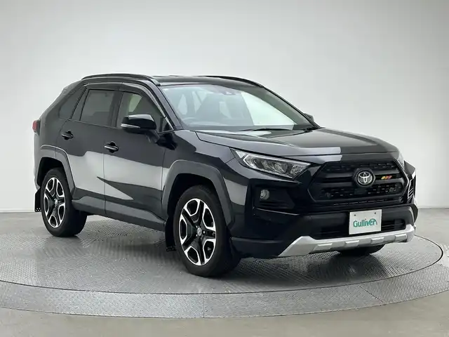 トヨタ ＲＡＶ４ アドベンチャー 兵庫県 2021(令3)年 5.1万km アティチュードブラックマイカ 純正コネクトナビ/フルセグ BT USB/バックカメラ/レーダークルーズコントロール/プリクラッシュセーフティー/LTA/PKSB/RSA/クリアランスソナー/ビルトインETC/DAC/LEDヘッドライト/LEDフォグライト/オートライト/オートハイビーム/電子パーキング/HOLD/TRDマッドガード/レザー調シートカバー/スマートキー