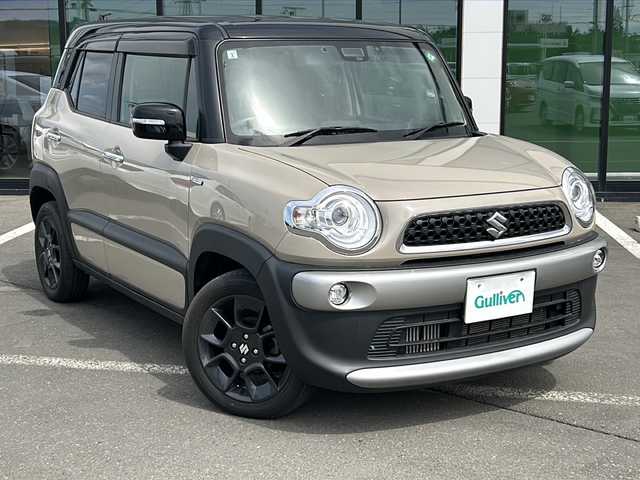 スズキ クロスビー HYBRID MZ 道東・釧路十勝 2019(平31)年 5.6万km キャラバンアイボリーパールメタリック/ブラック 2トーンルーフ ・ワンオーナー/・4WD/・純正SDメモリナビ/（フルセグ・ＢＴ・ＣＤ・ＤＶＤ・ＳＤ）/・デュアルセンサーブレーキサポート/・車線逸脱警報/・純正ドライブレコーダー/・クルーズコントロール/・前席シートヒーター/・リアコーナーセンサー/・LEDヘッドライト/・ETC/・スマートキー/・プッシュスタート