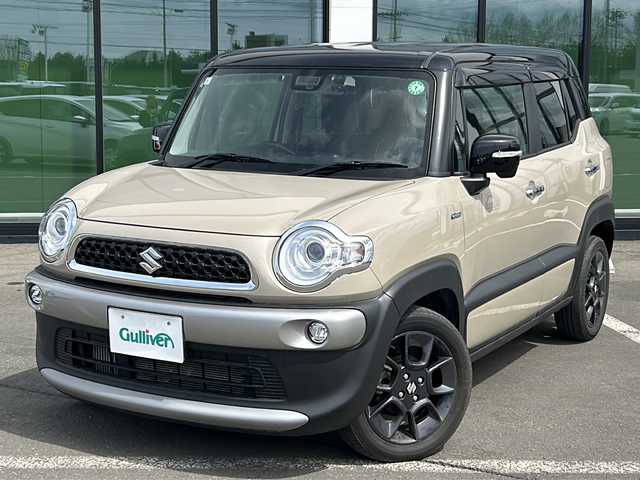 スズキ クロスビー HYBRID MZ 道東・釧路十勝 2019(平31)年 5.6万km キャラバンアイボリーパールメタリック/ブラック 2トーンルーフ ・ワンオーナー/・4WD/・純正SDメモリナビ/（フルセグ・ＢＴ・ＣＤ・ＤＶＤ・ＳＤ）/・デュアルセンサーブレーキサポート/・車線逸脱警報/・純正ドライブレコーダー/・クルーズコントロール/・前席シートヒーター/・リアコーナーセンサー/・LEDヘッドライト/・ETC/・スマートキー/・プッシュスタート