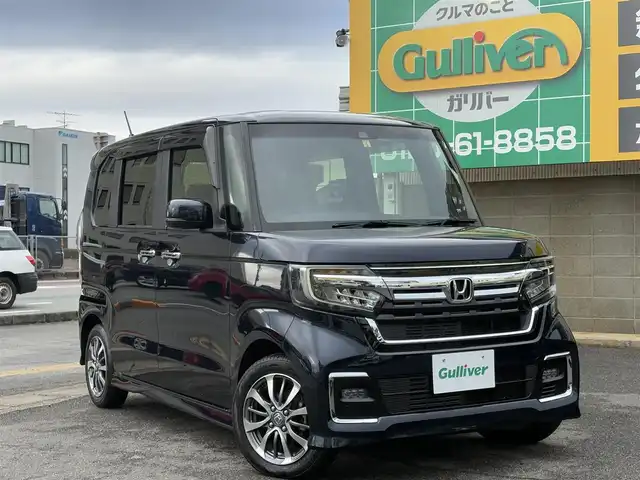 ホンダ Ｎ ＢＯＸ カスタム L 三重県 2021(令3)年 4.8万km ミッドナイトブルービームM ホンダセンシング/レーダークルーズコントロール/純正ナビ/　・フルセグ/　・Bluetooth/　・USB/　・DVD再生/　・録音/スマートキー/プッシュスタート/LEDヘッドライト/LEDフォグライト/助手席側パワースライドドア/クリアランスソナー/ビルトインETC/ステアリングスイッチ/横滑り防止/プライバシーガラス/オートリトラクタブルミラー