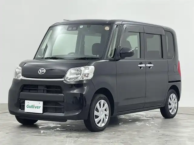 ダイハツ タント X SA Ⅲ 群馬県 2018(平30)年 5.7万km ブラックマイカメタリック 社外７インチナビ　バックカメラ　片側パワースライドドア　ＡＨＢ　オートライト　ベンチシート　純正ゴムフロアマット　ステアリングリモコン　ＥＴＣ　スマートキー　横滑り防止装置　盗難防止装置　禁煙車