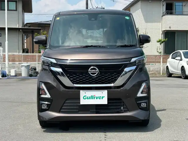 日産 ルークス HWS Gターボ プロパイロットED 静岡県 2020(令2)年 2.1万km アッシュブラウンM エンジンスタートボタン/パワーステアリング/パワーウィンドウ/アイドリングストップ/ターボ/スマートキー/オートエアコン/クルーズコントロール/USB入力端子/全方位カメラ/純正メモリナビ（CD/DVD/BT/フルセグ）/純正ETC/ドライブレコーダー前後/ベンチシート/純正フロアマット/両側パワースライドドア/純正アルミホイール/ABS/横滑り防止装置/レーンキープアシスト/コーナーセンサー前後/オートライト/オートマチックハイビーム/LEDヘッドライト/Wプラスサイドエアバック/衝突軽減システム/プロパイロット